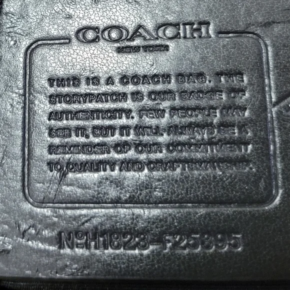 Coach authentic Mini Brooke Carryall Black leather sachet crossbody black - Picture 9 of 9